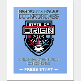 Retro NSW - Pixel Art Origin - COCKROACHES Posters and Art